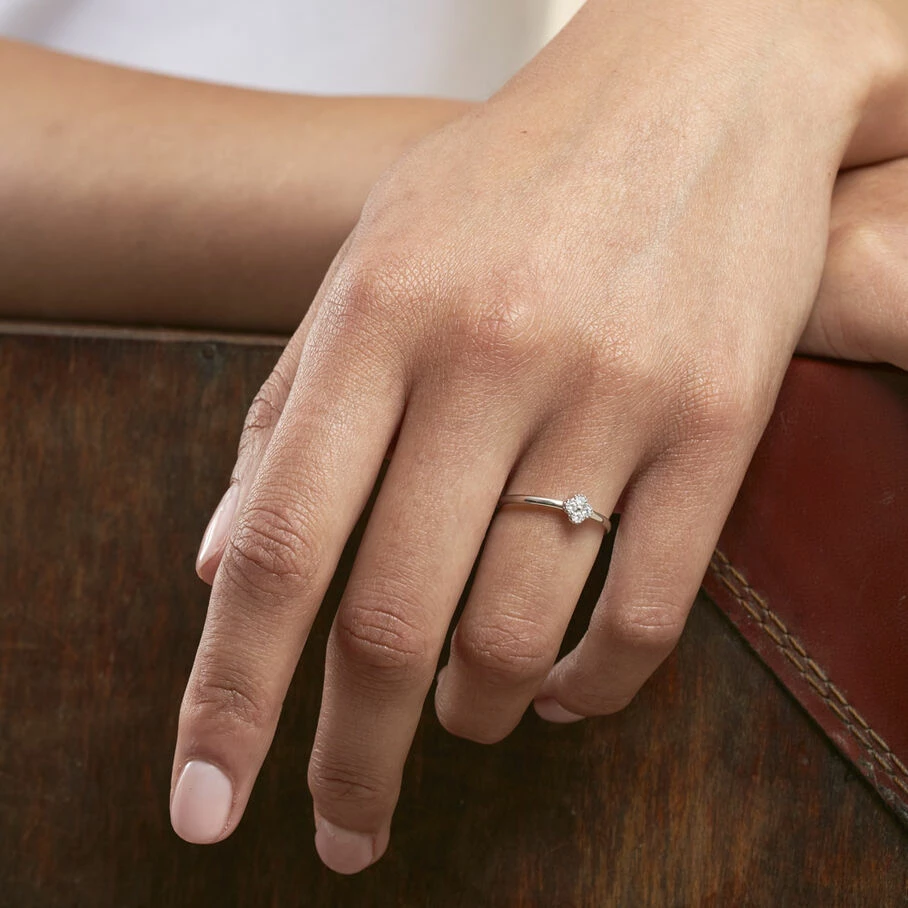 Bague Fine BELOVED - Cristal / Argenté – Image 2