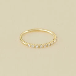 Bague Fine BELOVED - Cristal / Doré