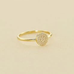 Bague Fine CRISTAL - Cristal / Doré