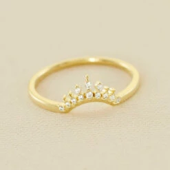 Bague Fine LUCKY EYE - Cristal / Doré