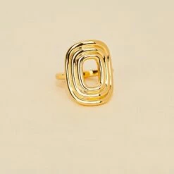 Bague Large SOUL - Doré