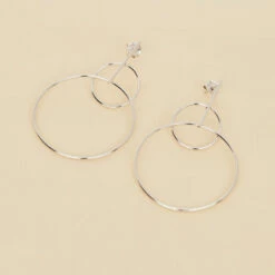 Boucles D'oreilles Pendantes CASSINI - Argenté