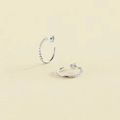 Créoles BELOVED - Cristal / Argenté