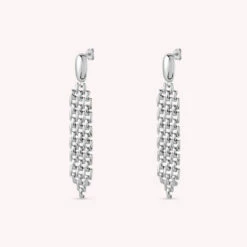 Boucles D'oreilles Pendantes MINUIT - Argenté