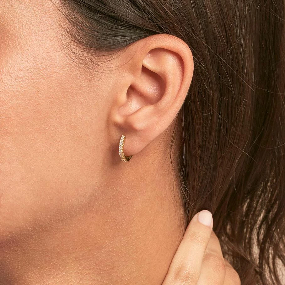 Créoles AUSTRAL - Cristal / Doré – Image 2