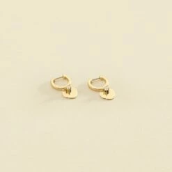 Créoles CORAZON - Cristal / Doré