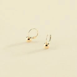 Boucles D'oreilles Pendantes BOUL - Doré