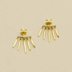 Boucles D'oreilles Puces RADIEUX - Doré