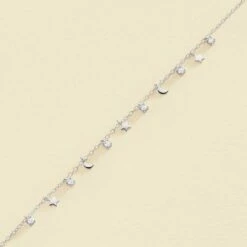 Bracelet Souple LUNITAS - Cristal / Argenté