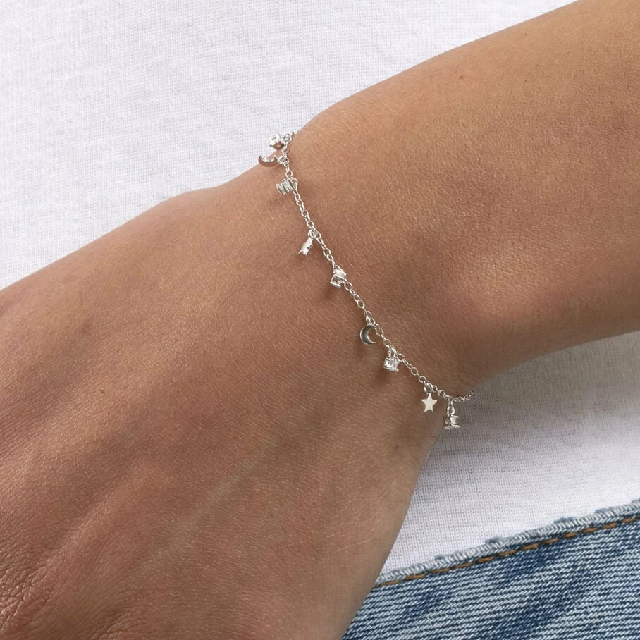 Bracelet Souple LUNITAS - Cristal / Argenté – Image 2