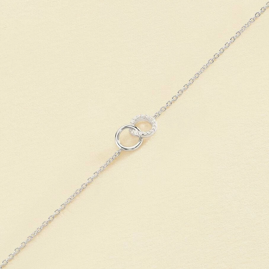 Bracelet Souple RONDOU - Cristal / Argenté