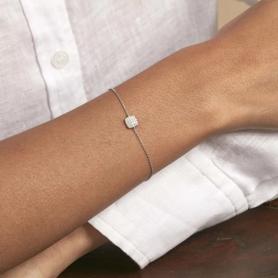 Bracelet Souple GLORIA - Cristal / Argenté – Image 2