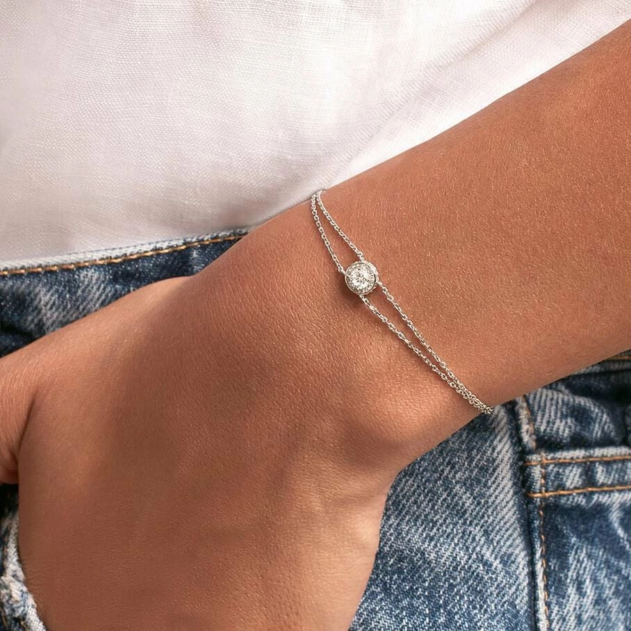 Bracelet Souple IMPERIAL - Cristal / Argenté – Image 2