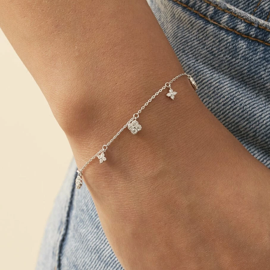 Bracelet Souple BELOVED - Cristal / Argenté – Image 2