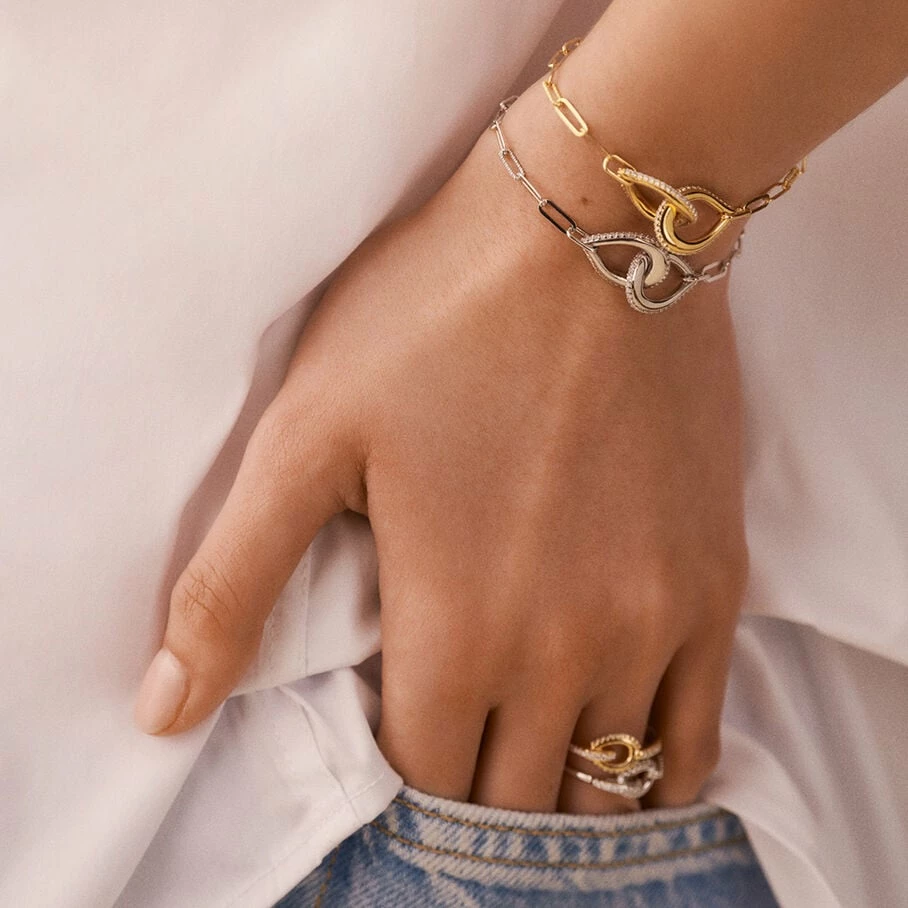 Bracelet Souple GEMINI - Cristal / Argenté – Image 2