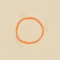 Bracelet Souple RODEO - Orange / Doré
