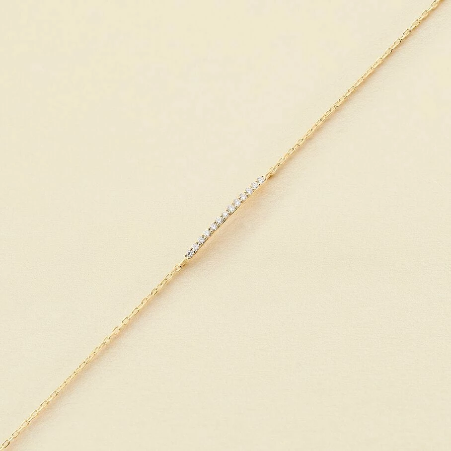 Bracelet Souple BARSHINE - Cristal / Doré