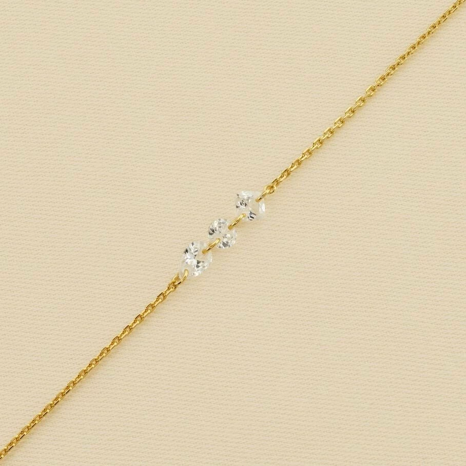 Bracelet Souple PETILLE - Cristal / Doré