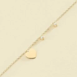 Bracelet Souple CORAZON - Cristal / Doré