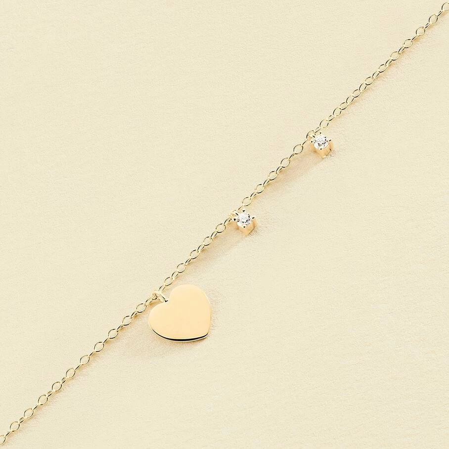 Bracelet Souple CORAZON - Cristal / Doré