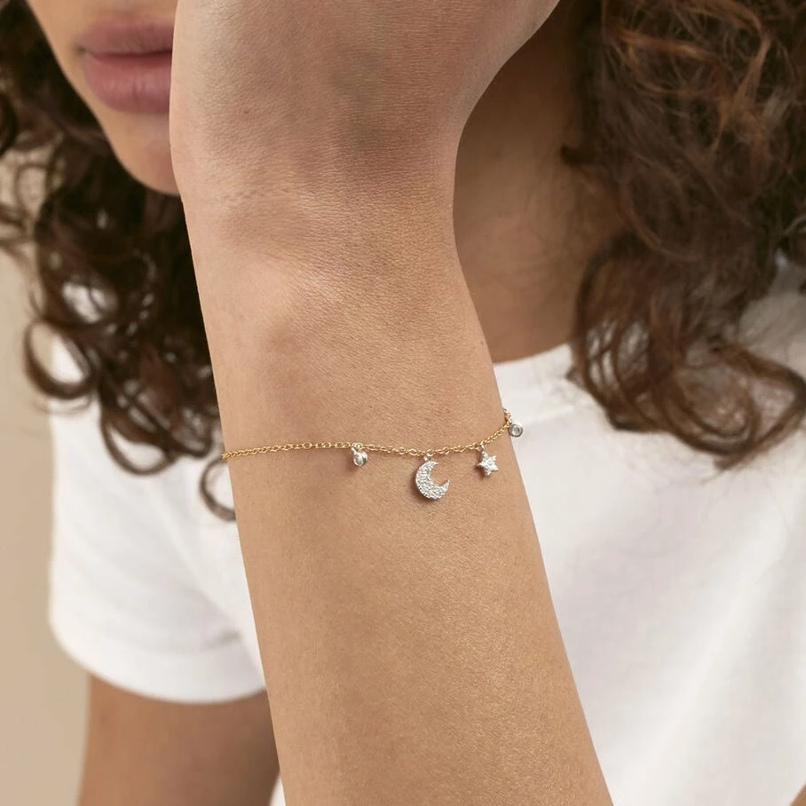 Bracelet Souple SARA - Argenté / Doré – Image 2