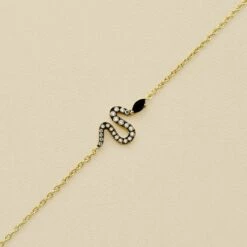 Bracelet Souple SNAKY - Cristal / Gun