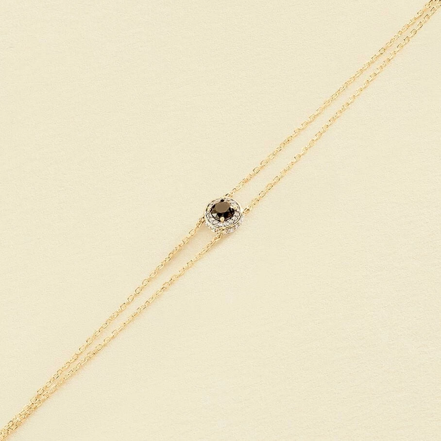 Bracelet Souple IMPERIAL - Noir / Doré