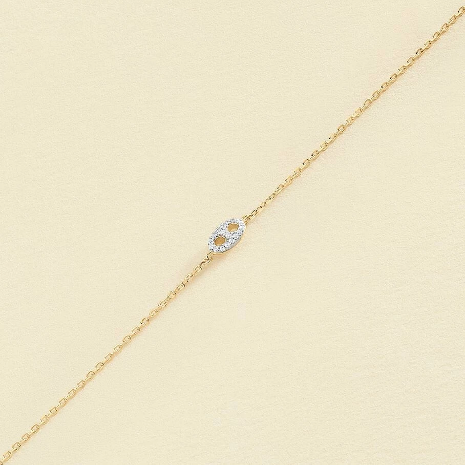 Bracelet Souple ETREINTE - Argenté / Doré