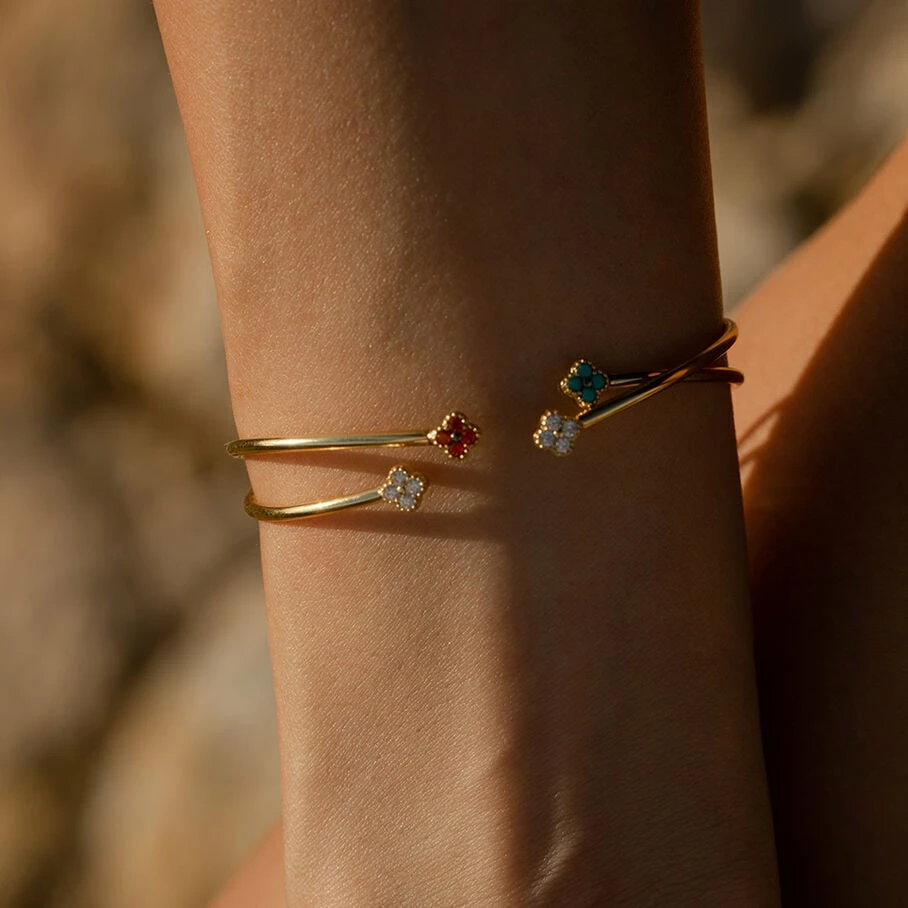 Jonc BELOVED - Multicolore / Doré – Image 2