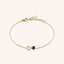 Bracelet Souple BEGUIN - Rouge / Doré