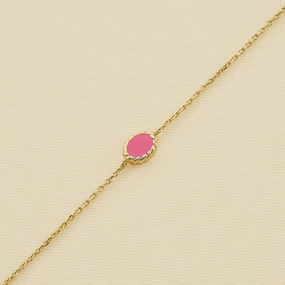 Bracelet Souple ATMA - Nacre /rose