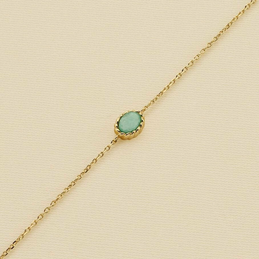 Bracelet Souple ATMA - Amazonite/ Jaune