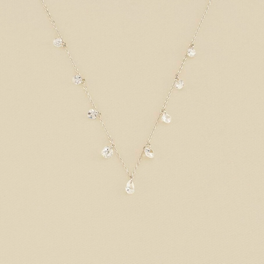 Collier Ras Du Cou PETILLE - Cristal / Argenté