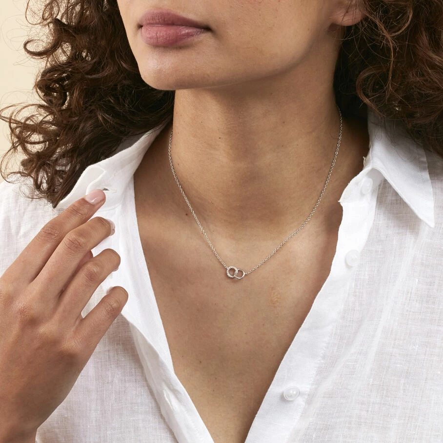 Collier Ras Du Cou RONDOU - Cristal / Argenté – Image 2