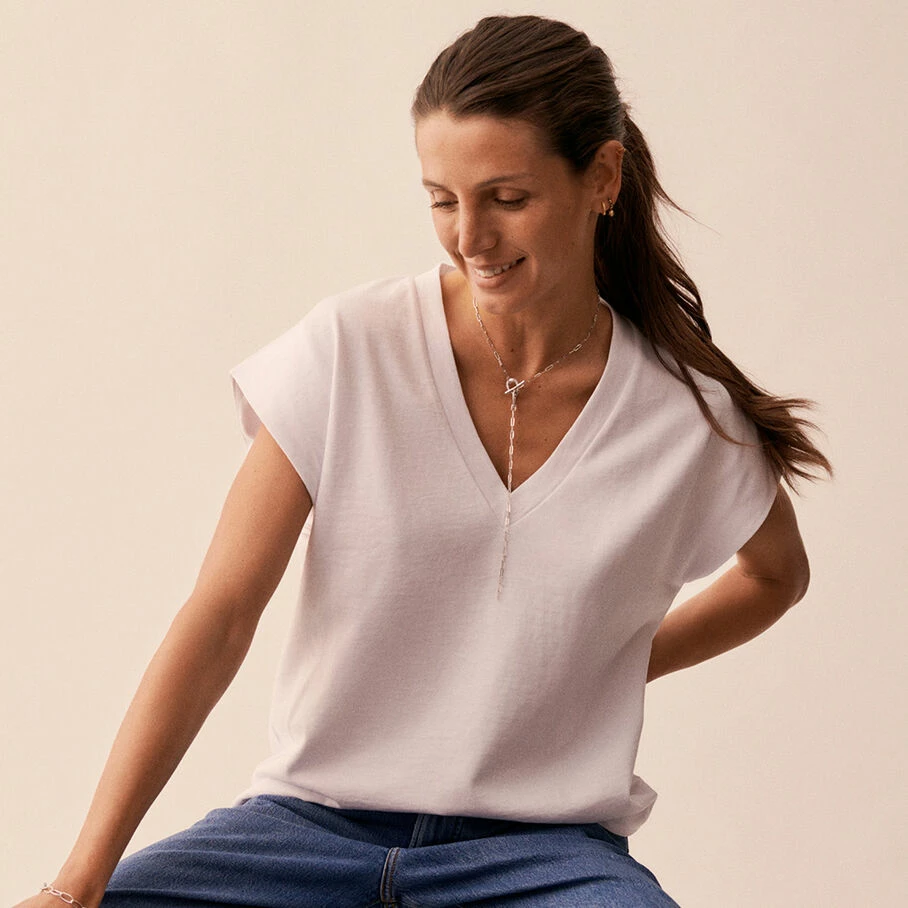 Sautoir GEMINI - Cristal / Argenté – Image 3