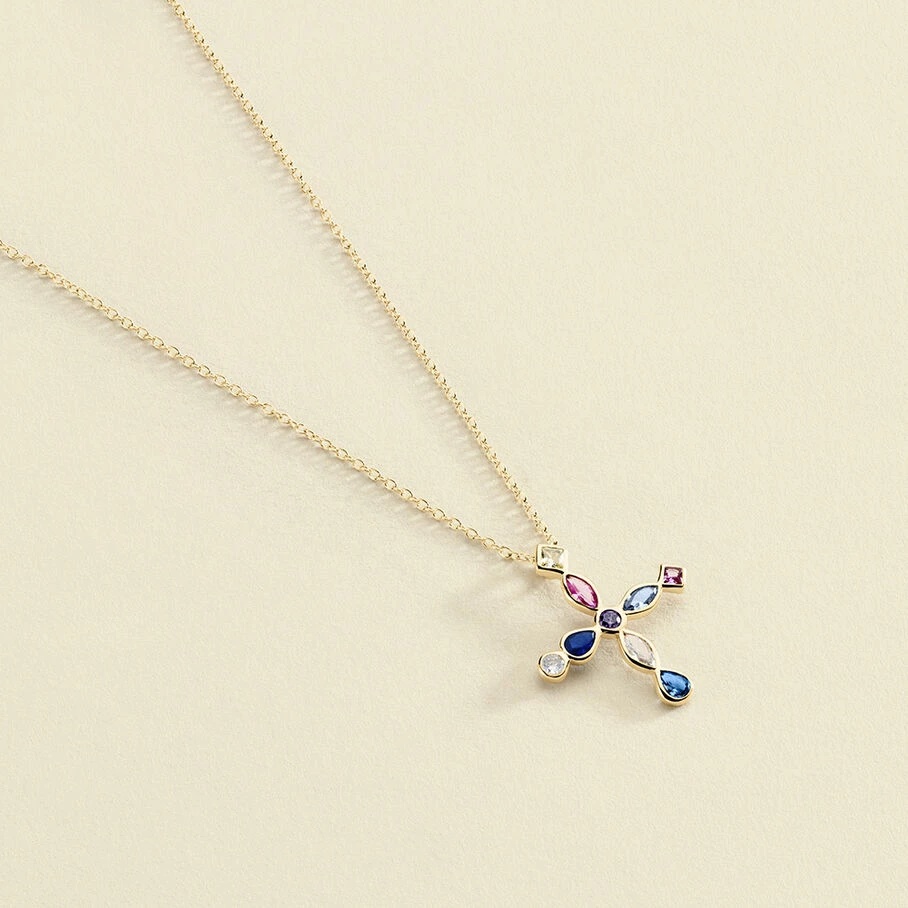 Collier Ras Du Cou LUCES - Multicolore / Doré