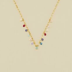 Collier Ras Du Cou CYCLADES - Multicolore / Doré