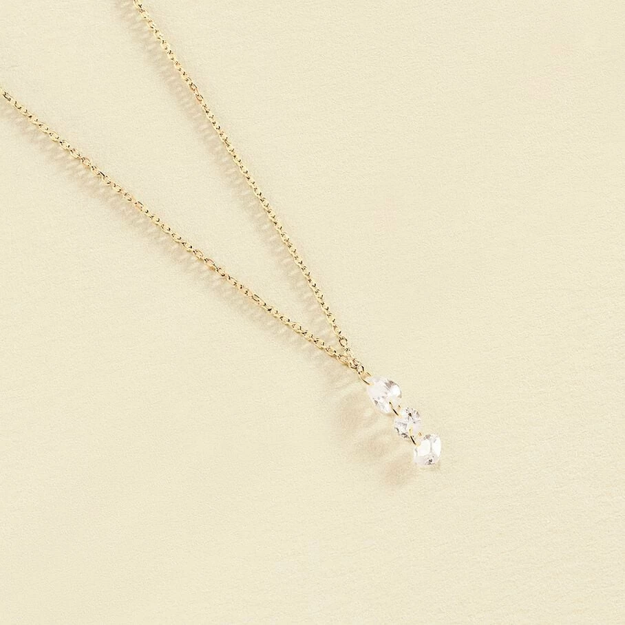 Collier Ras Du Cou PETILLE - Cristal / Doré