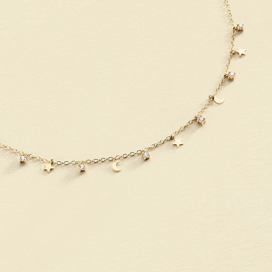 Collier Ras Du Cou LUNITAS - Cristal / Doré