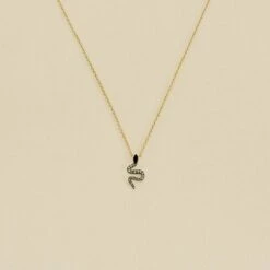 Collier Ras Du Cou SNAKY - Cristal / Gun