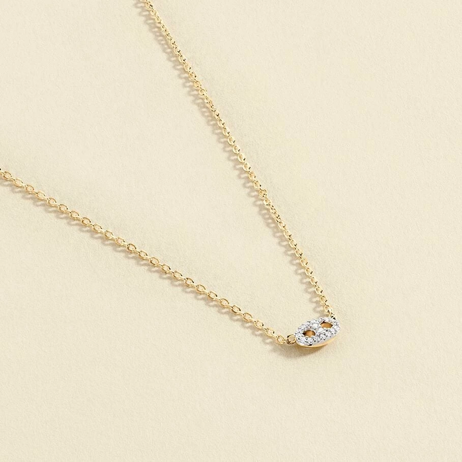 Collier Ras Du Cou ETREINTE - Argenté / Doré