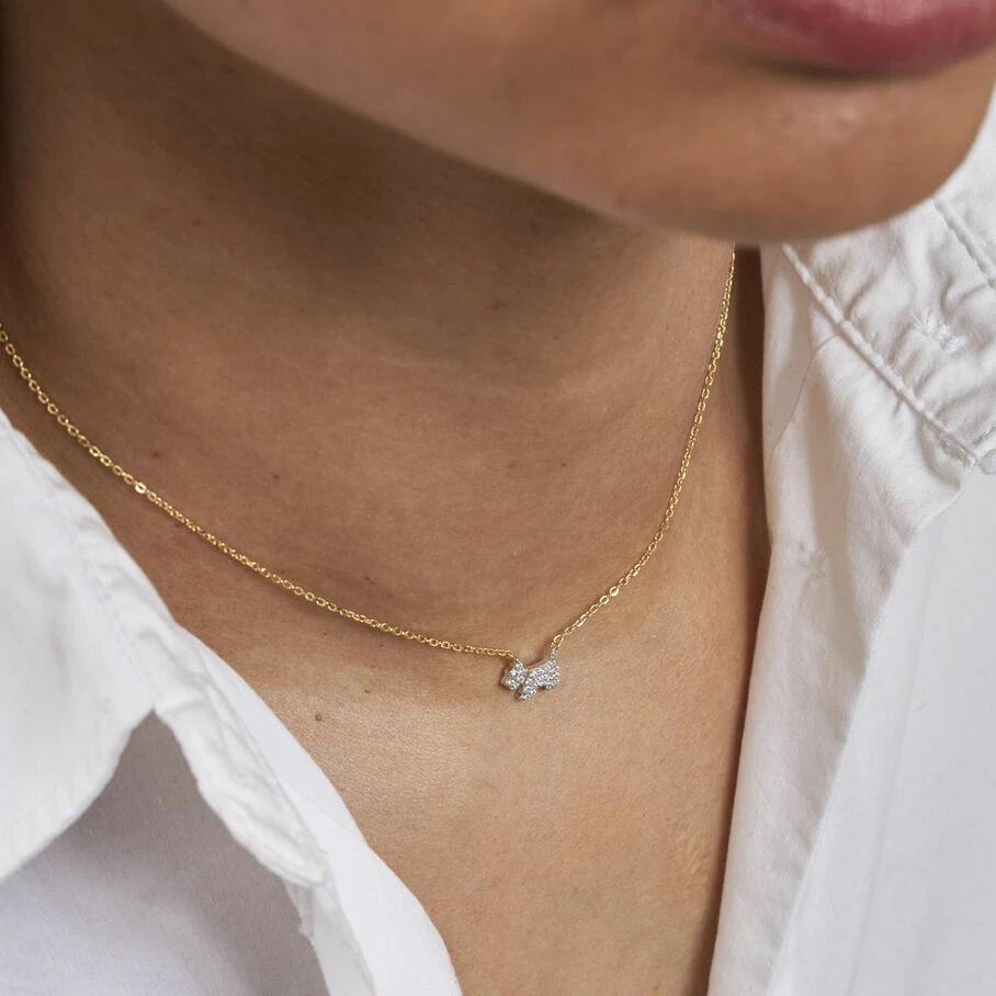 Collier Ras Du Cou MASCOTTE - Argenté / Doré – Image 2